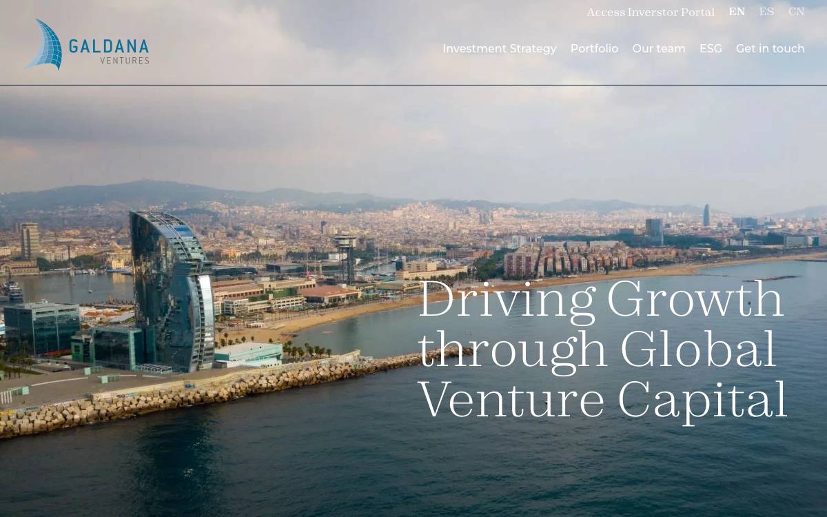 Galdana Ventures website preview