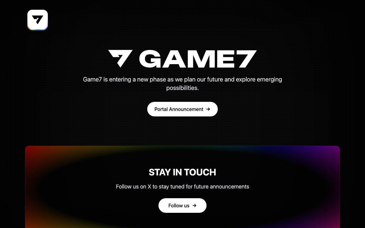 Game7 (GDC) website preview