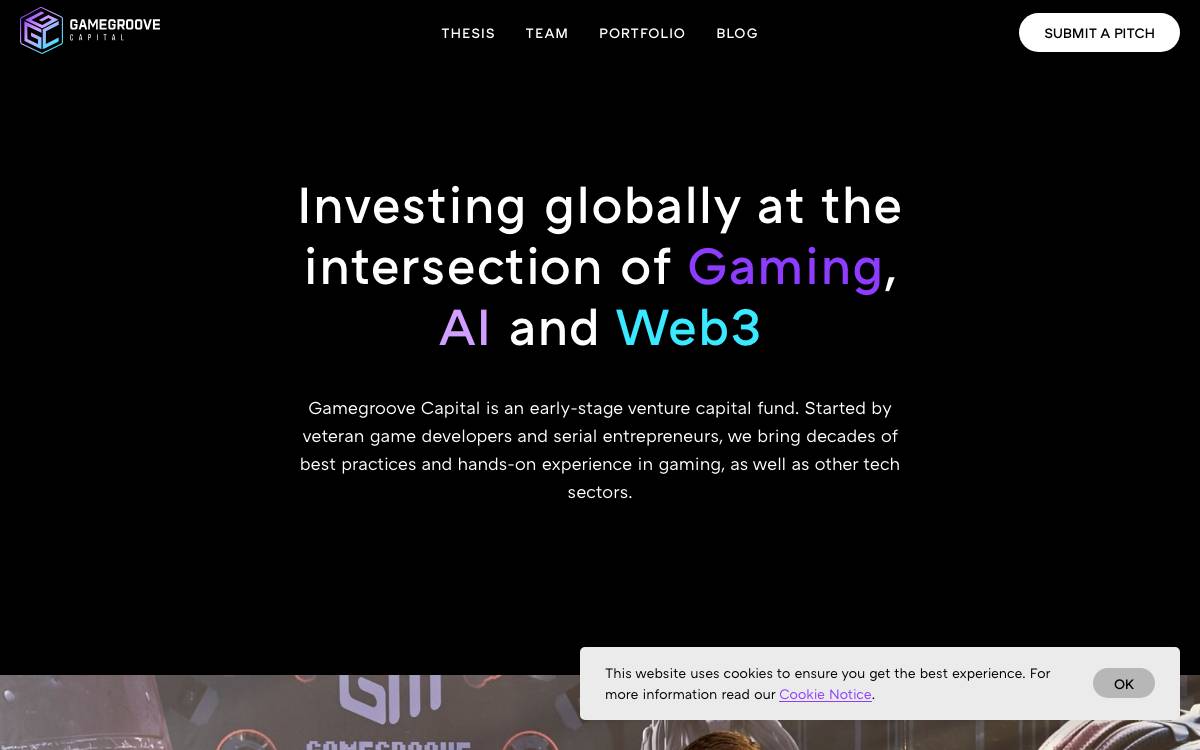 Gamegroove Capital website preview