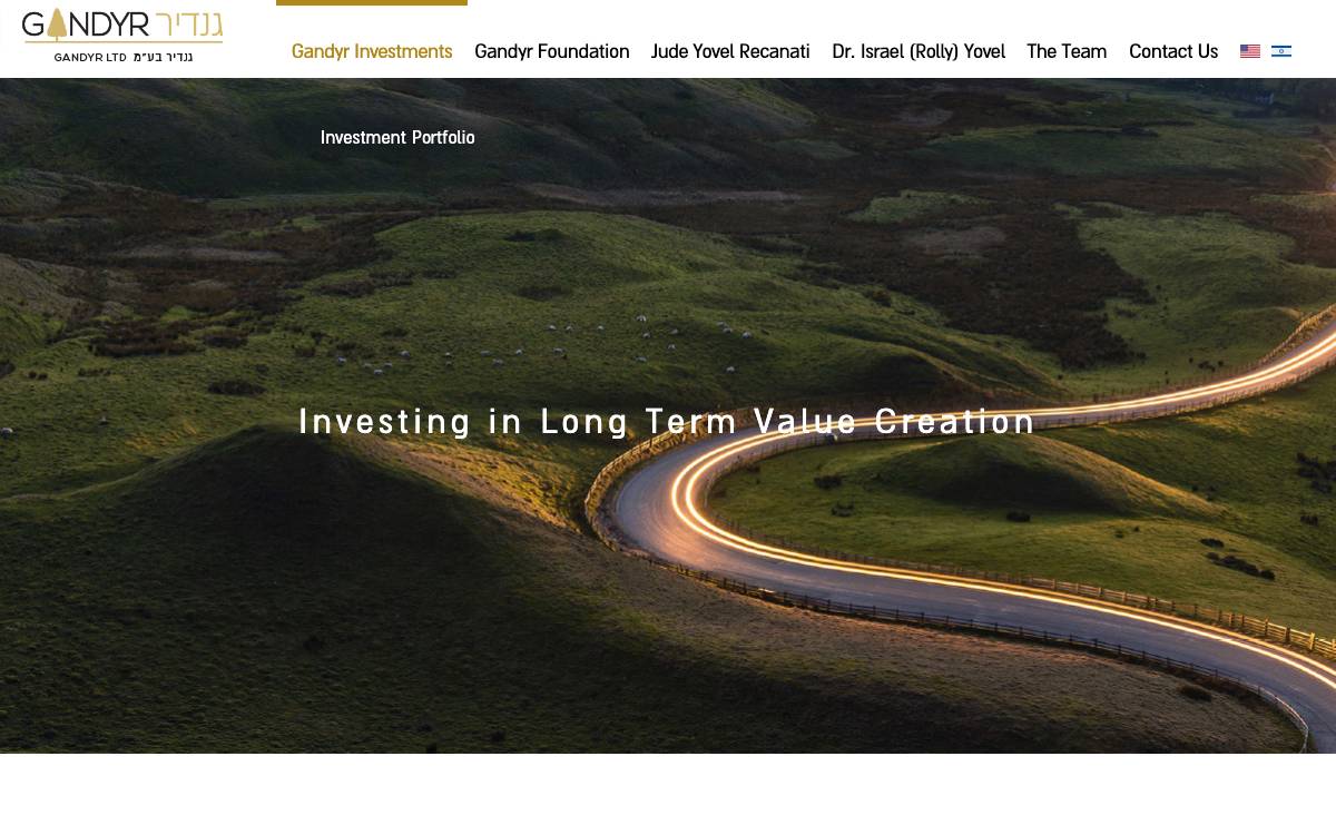 Gandyr Investments website preview