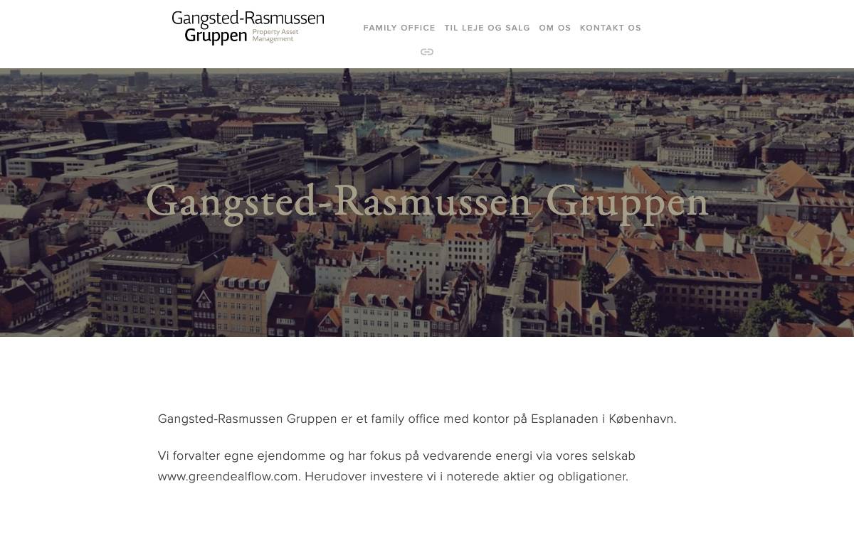 Gangsted-Rasmussen Gruppen website preview
