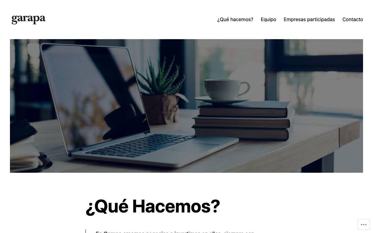 Garapa website preview