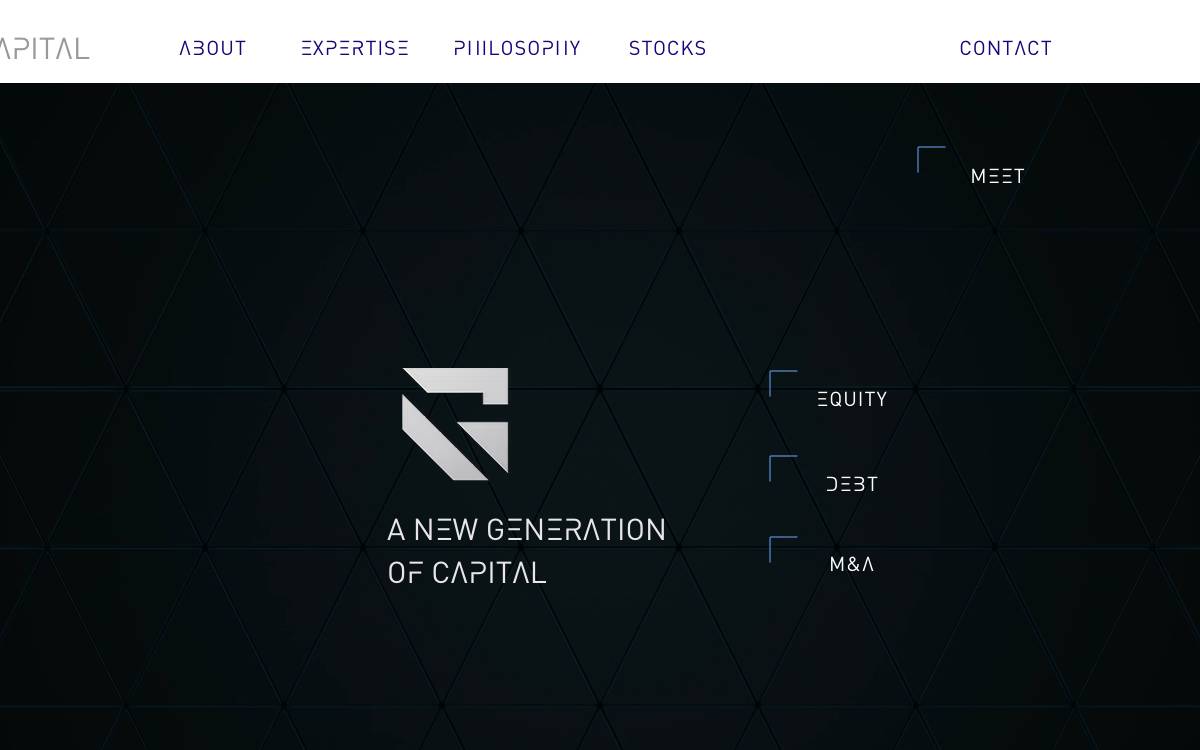 Gaudium Capital website preview