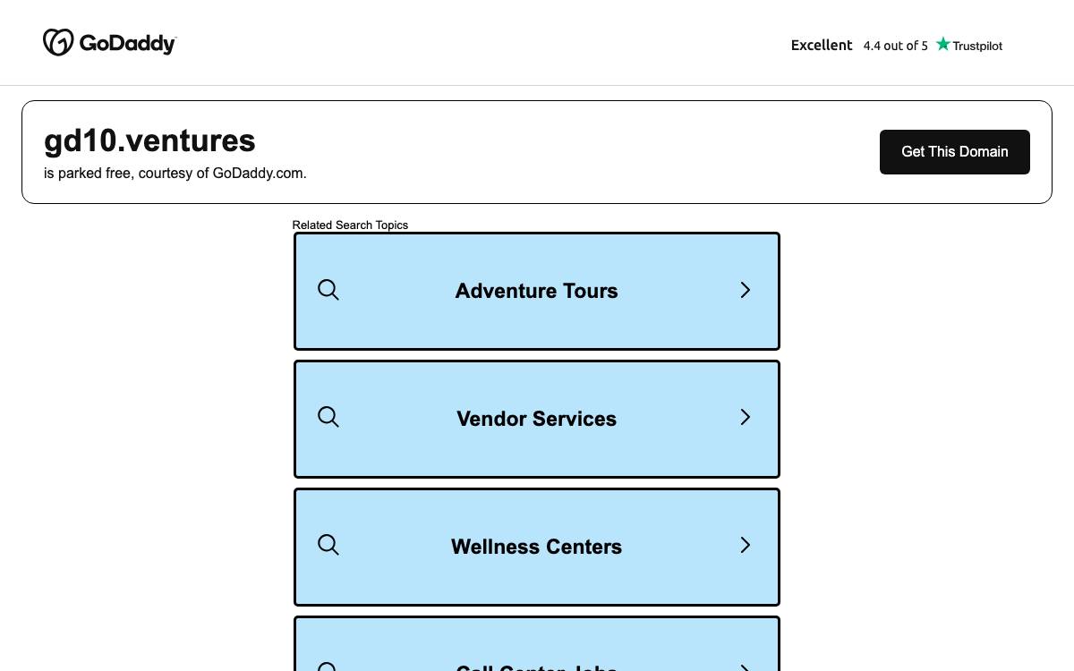 GD10 Ventures website preview