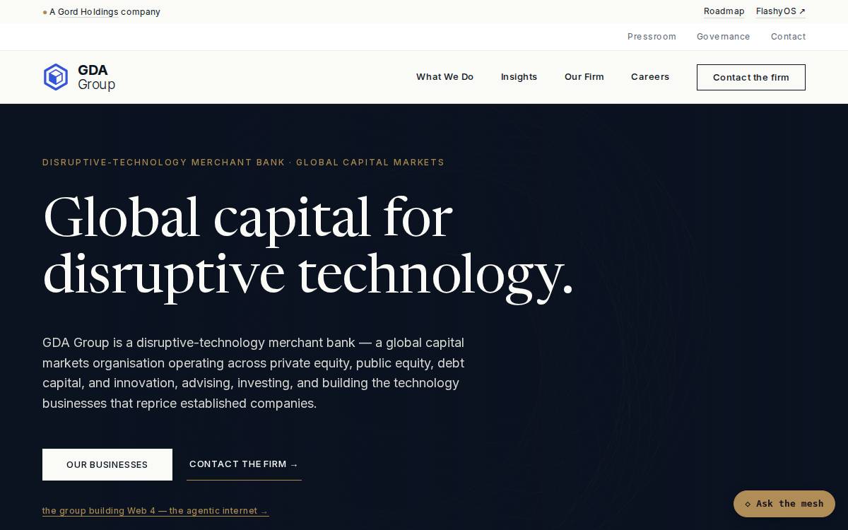 GDI Capital website preview