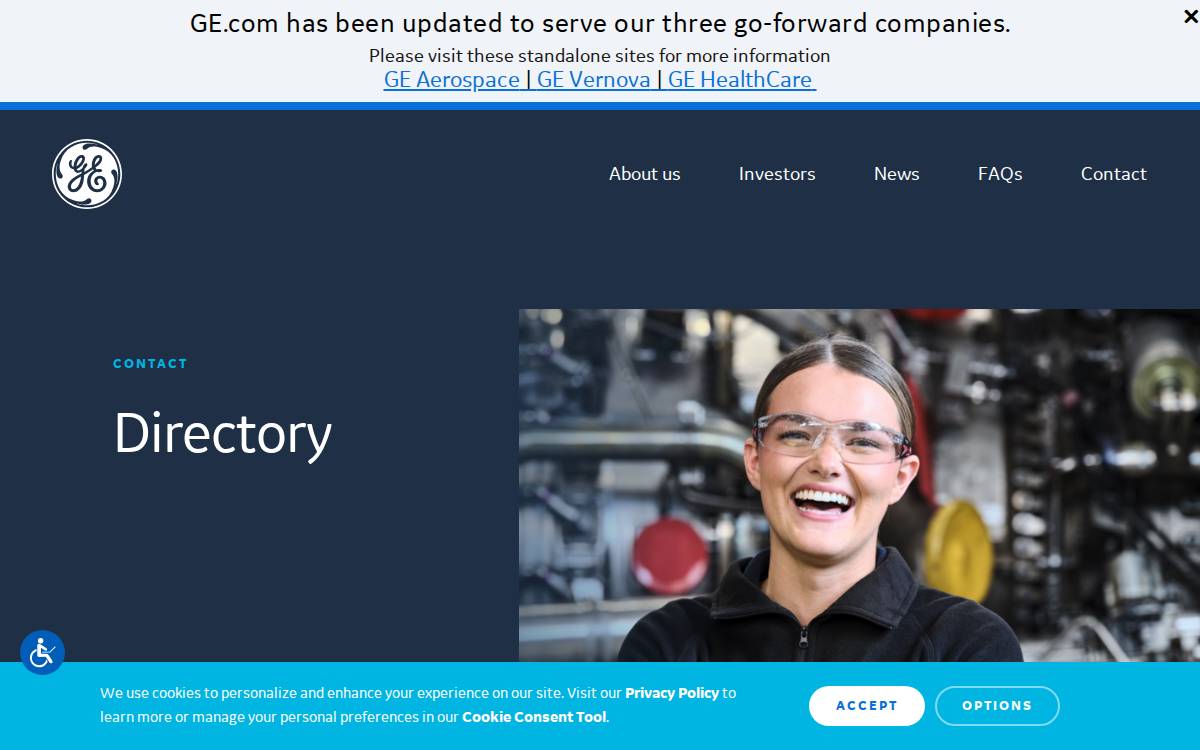 GE Ventures website preview