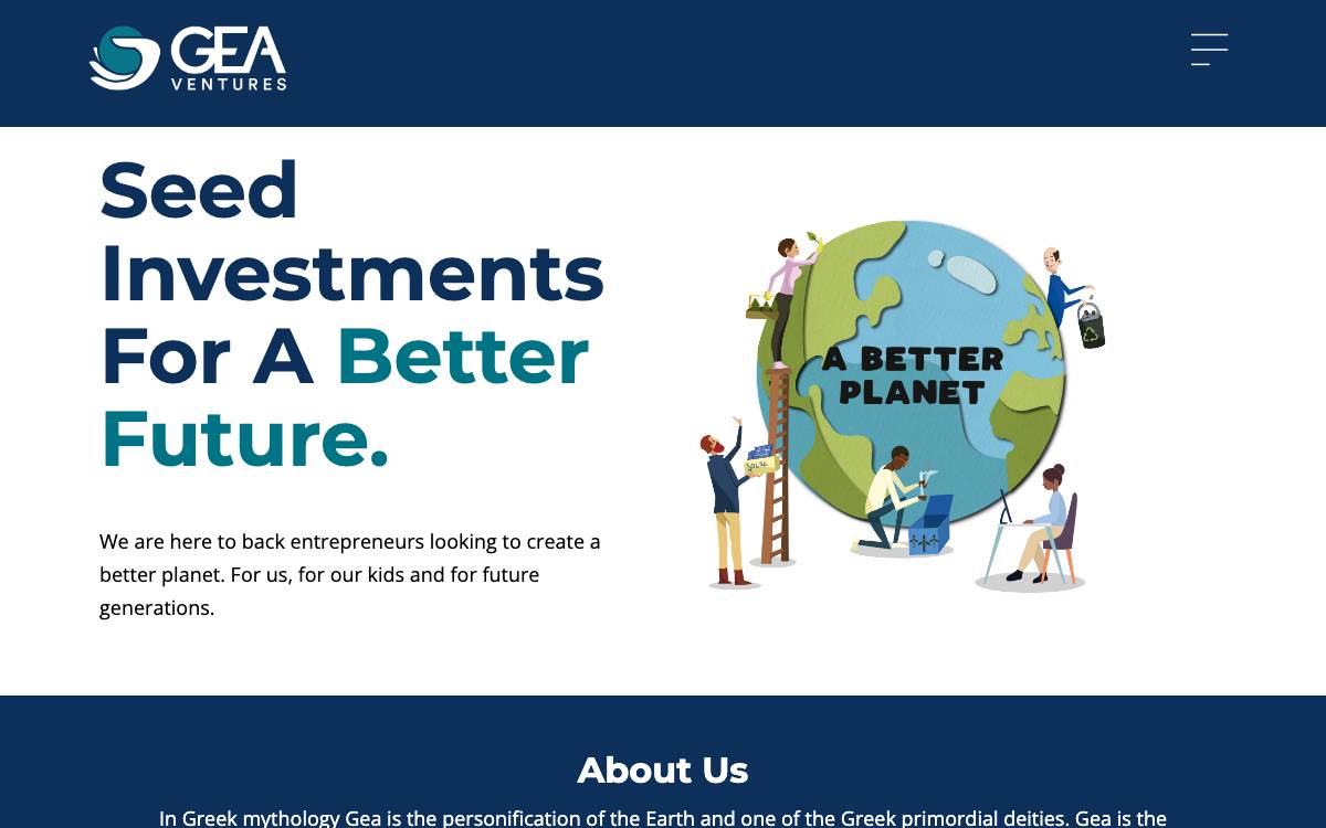 Gea Ventures website preview