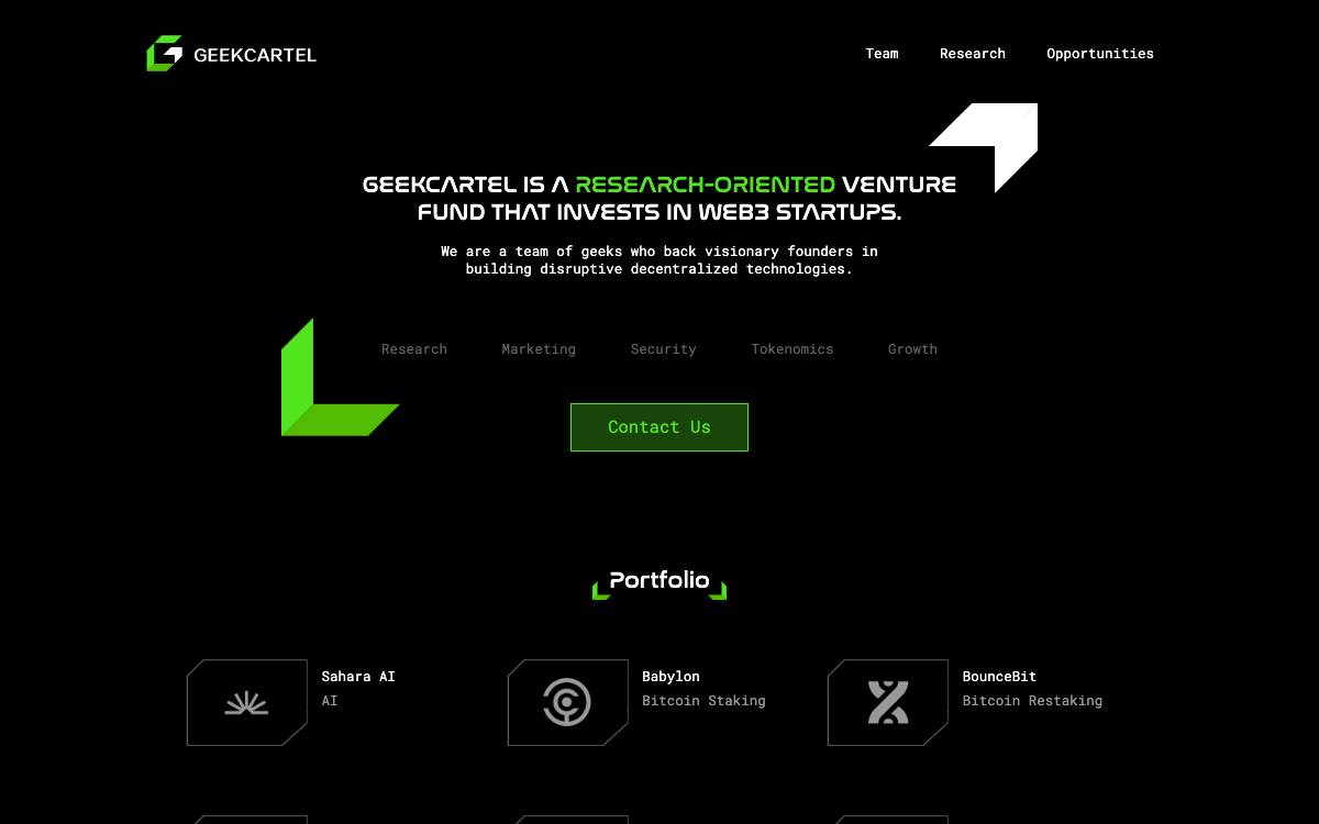 GeekCartel website preview