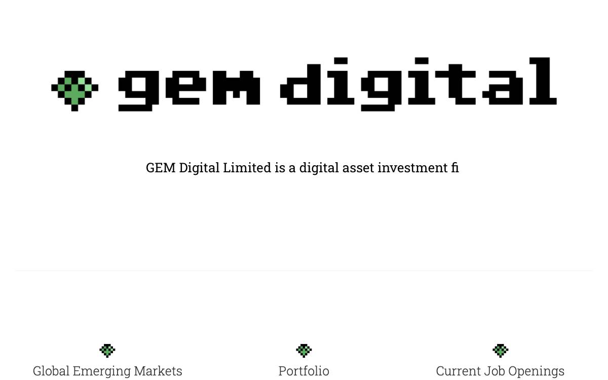 GEM Digital Limited website preview