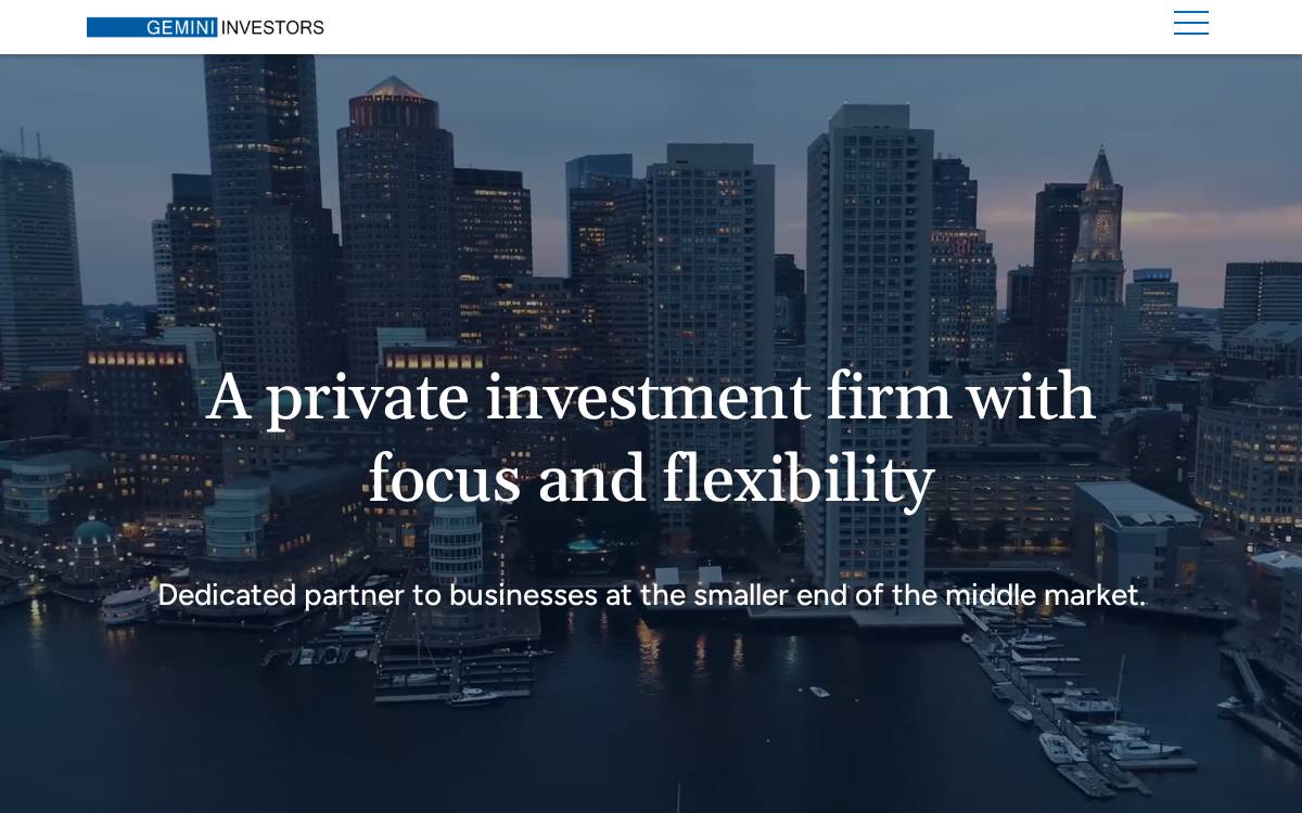 Gemini Ventures website preview