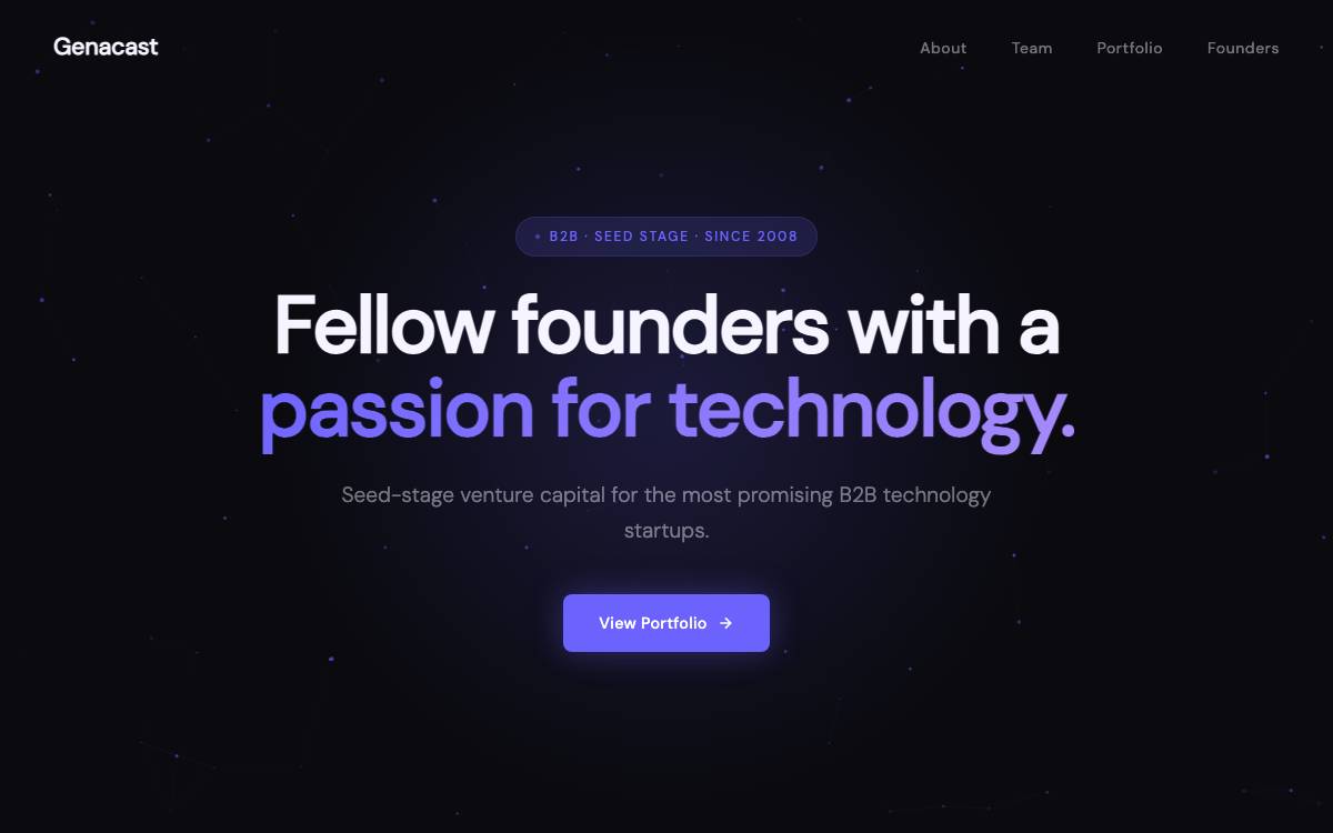 Genacast Ventures website preview