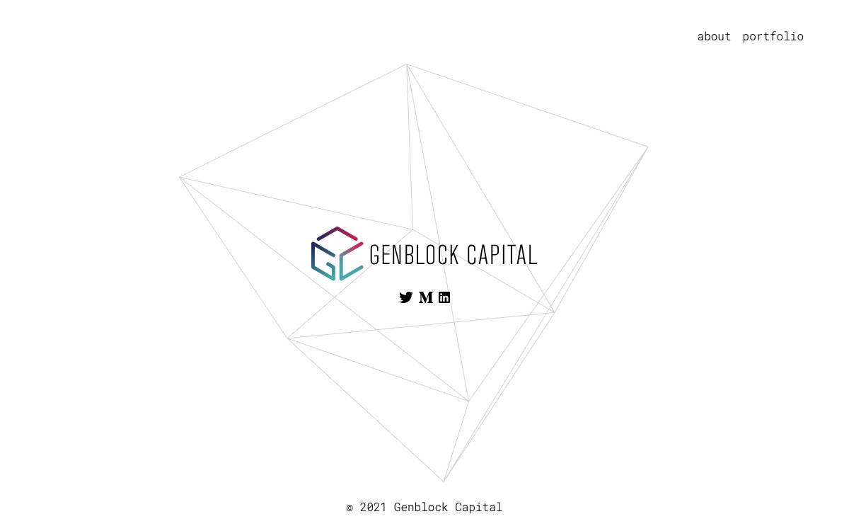 Genblock Capital website preview