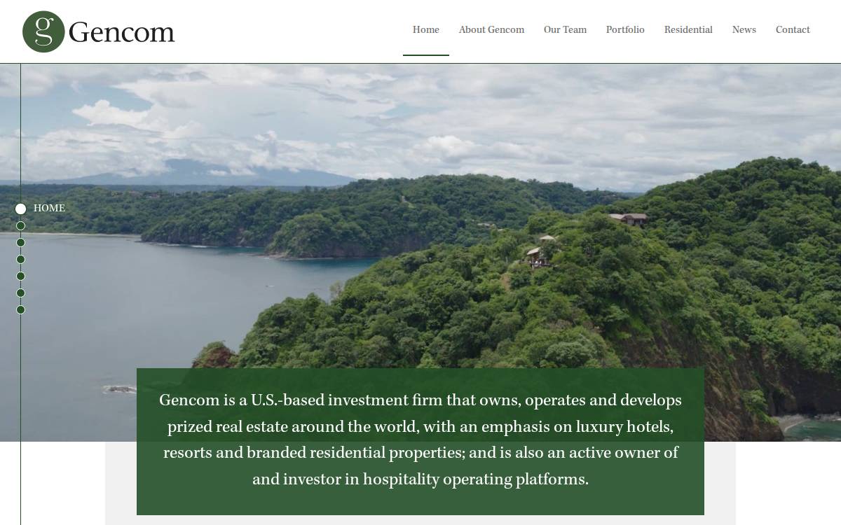 Gencom website preview
