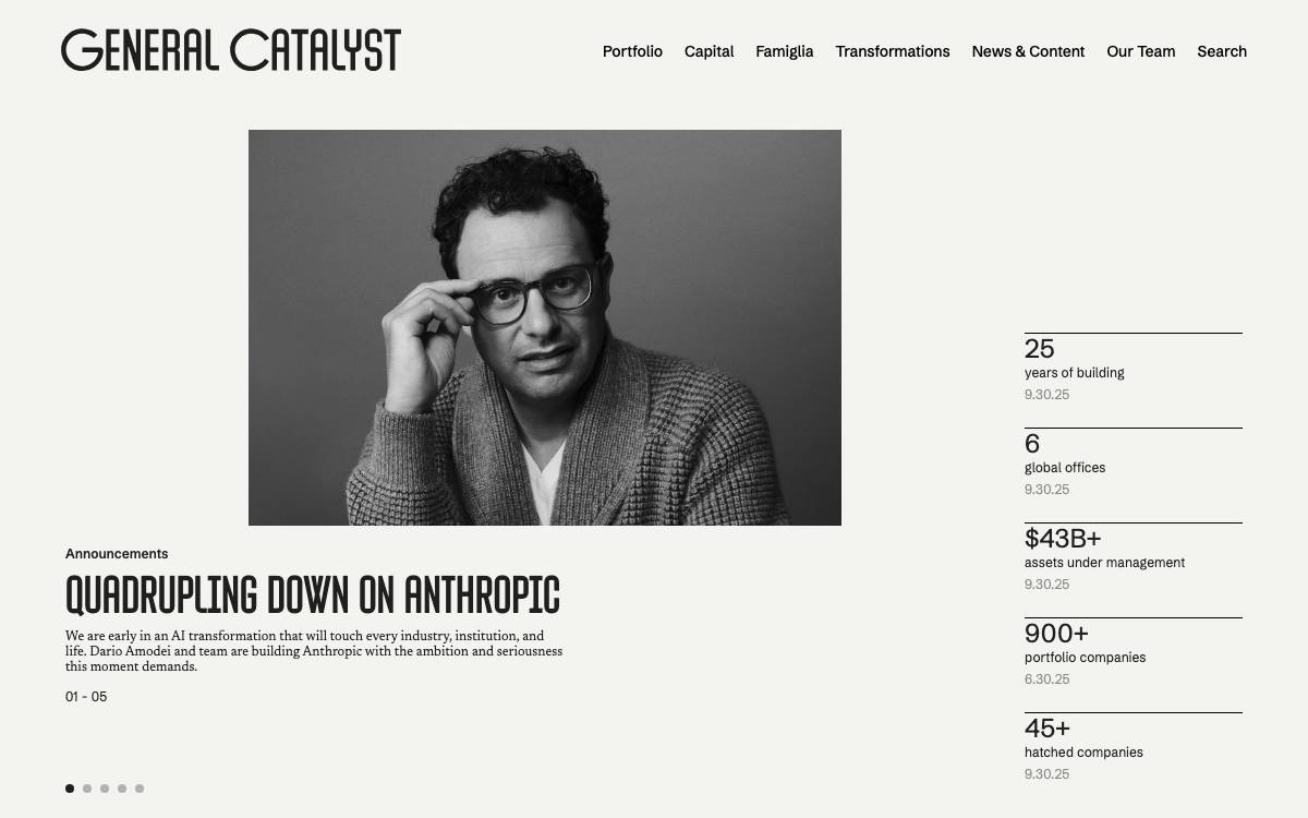 General Catalyst website preview