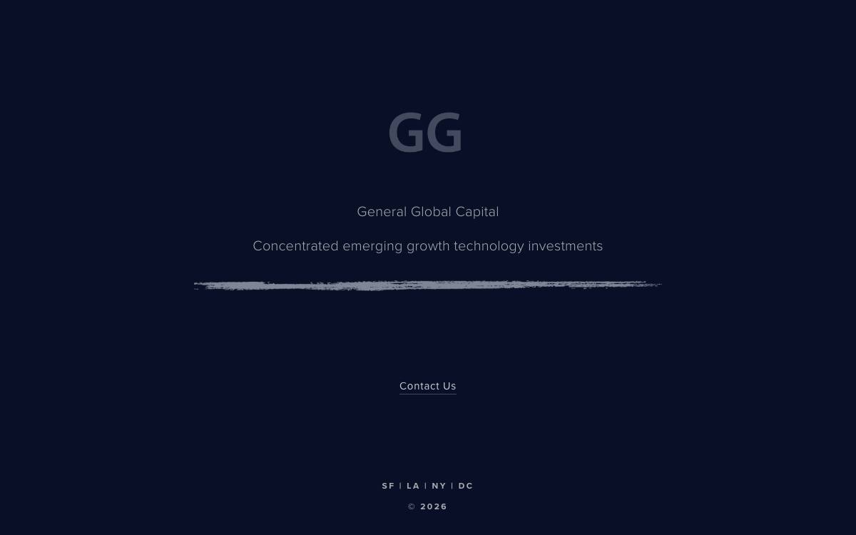 General Global Capital website preview