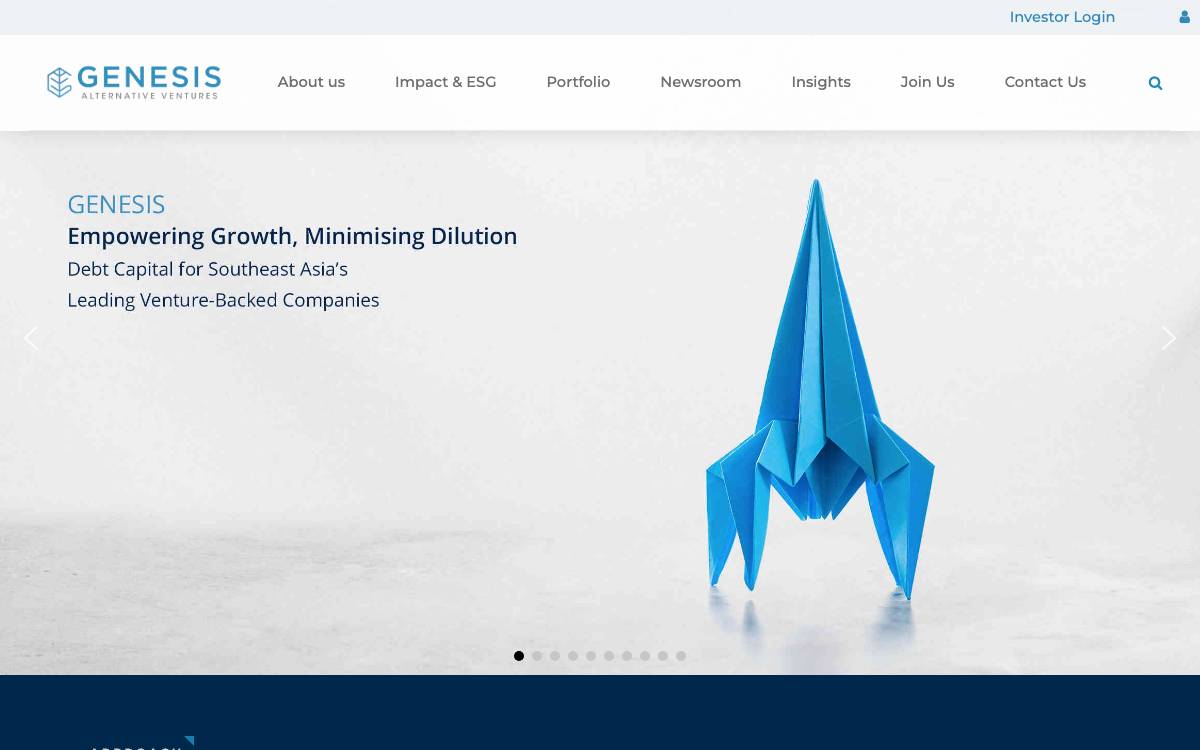 Genesis Alternative Ventures website preview