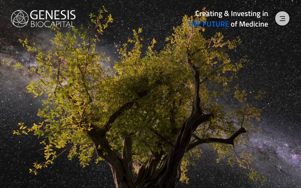 Genesis BioCapital website preview