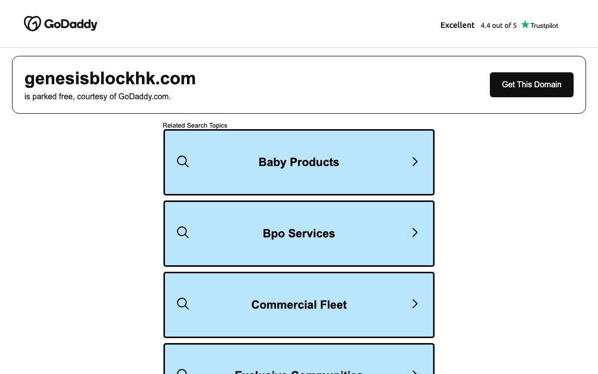 Genesis Block HK website preview
