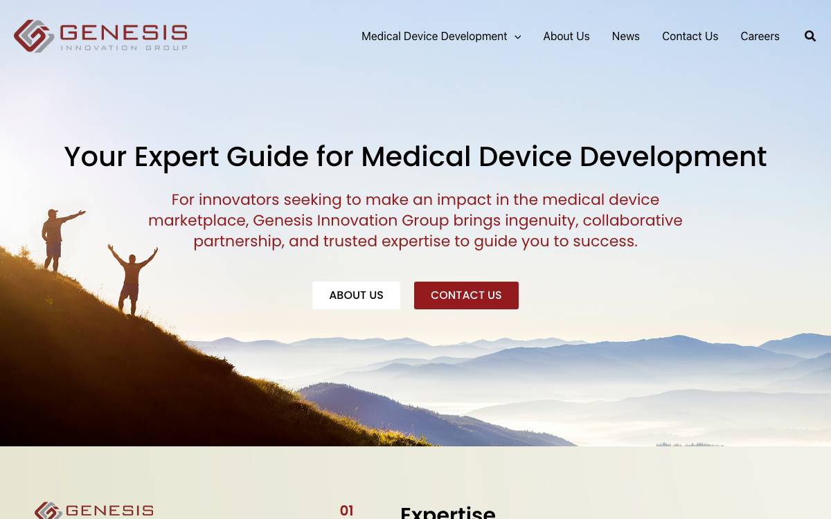 Genesis Innovation Group website preview