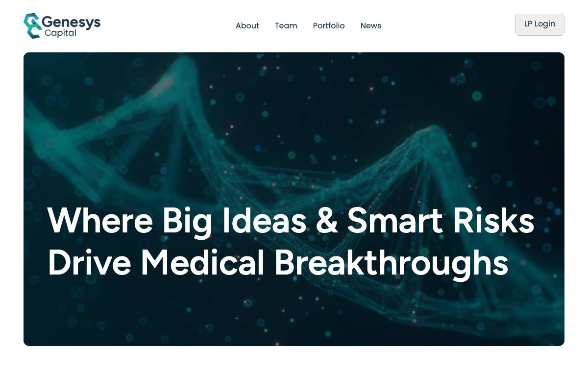 Genesys Capital website preview