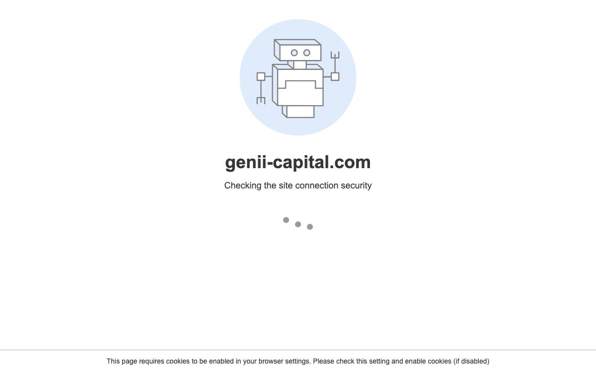 Genii Capital website preview