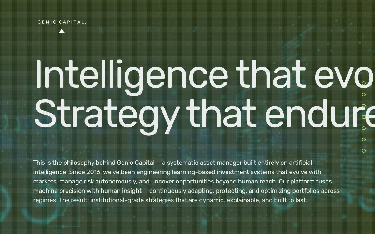 Genio Capital website preview