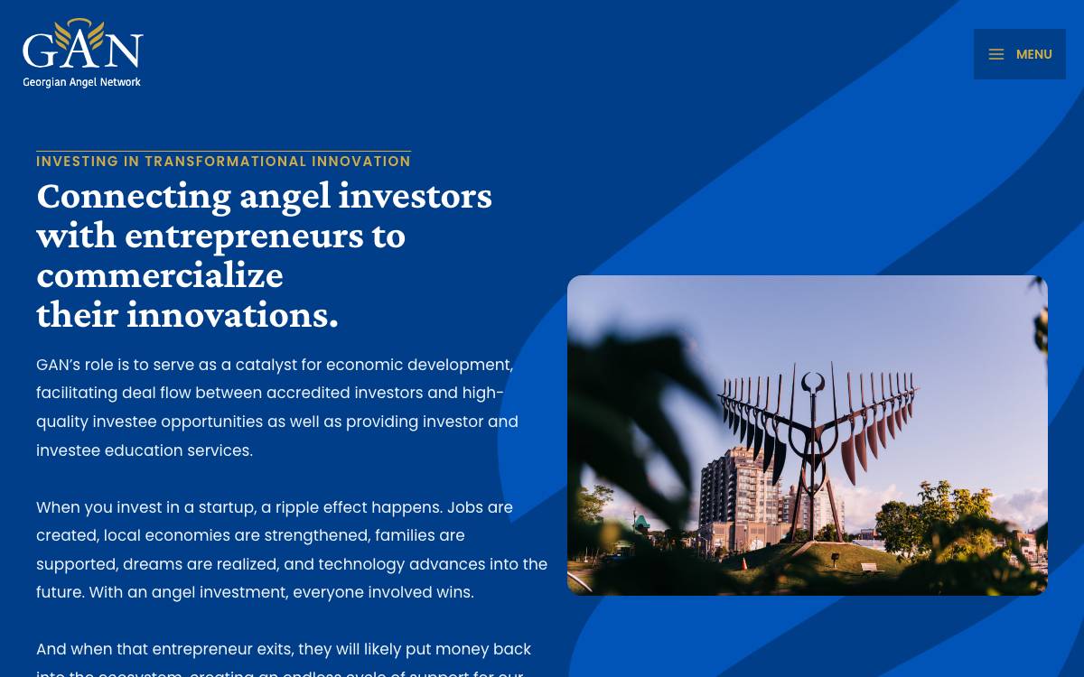 Georgian Angel Network website preview