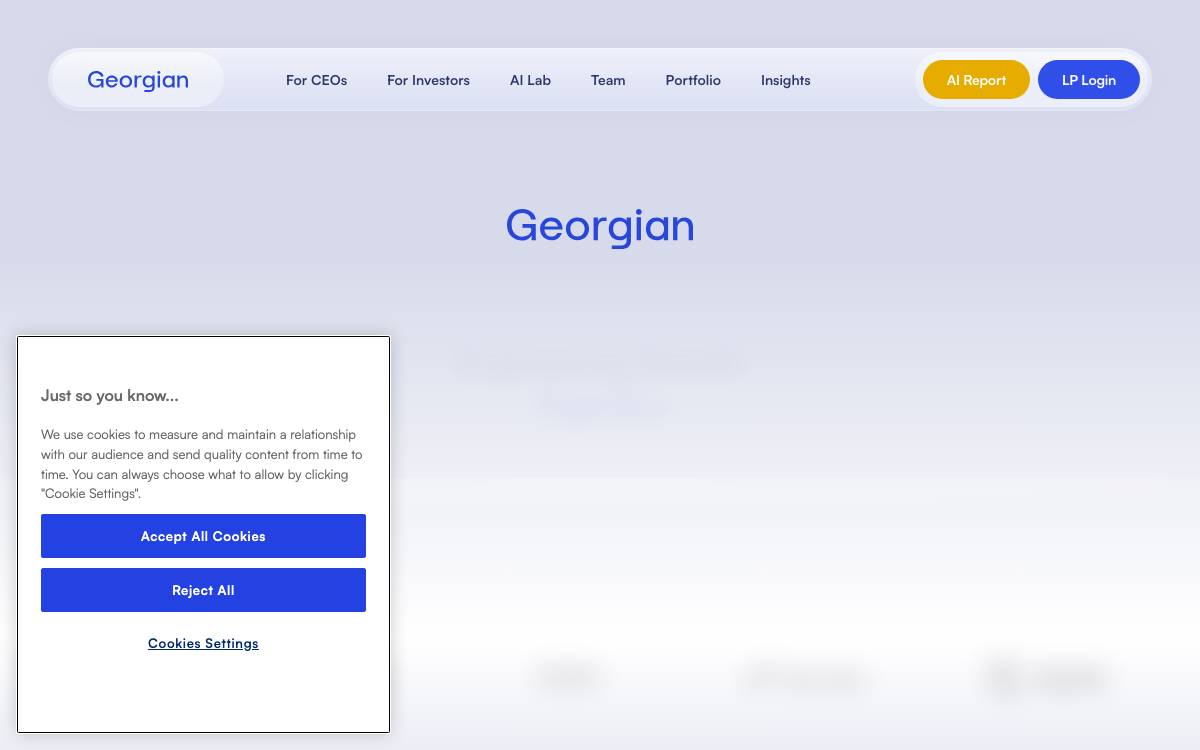 Georgian website preview