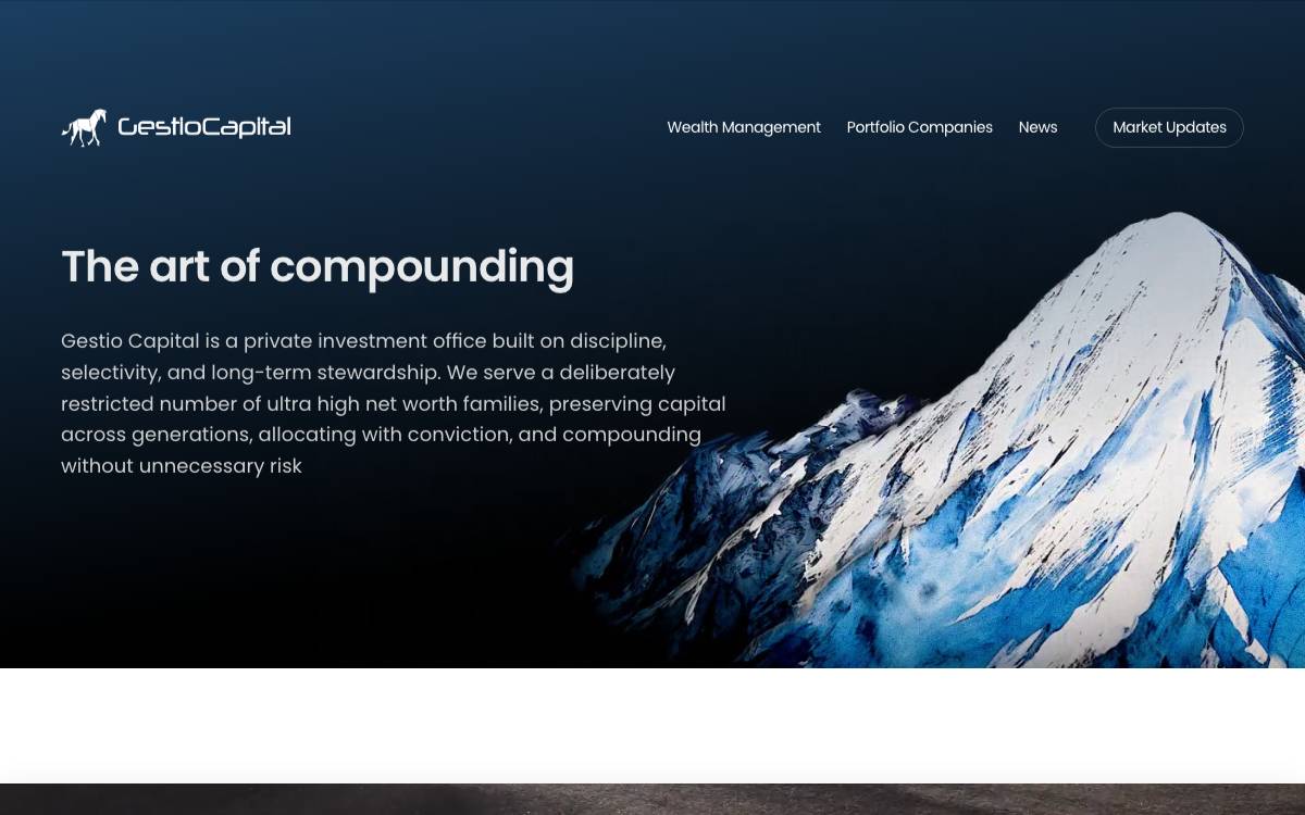 Gestio Capital website preview