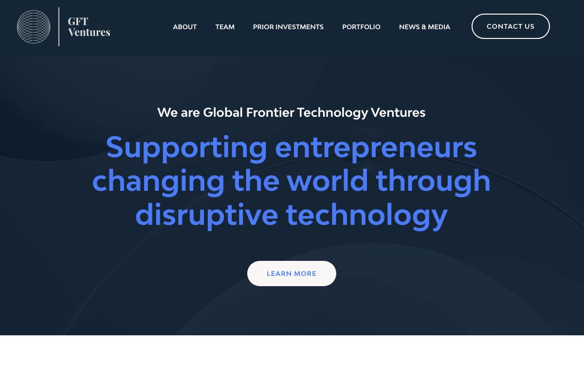 GFT Ventures website preview