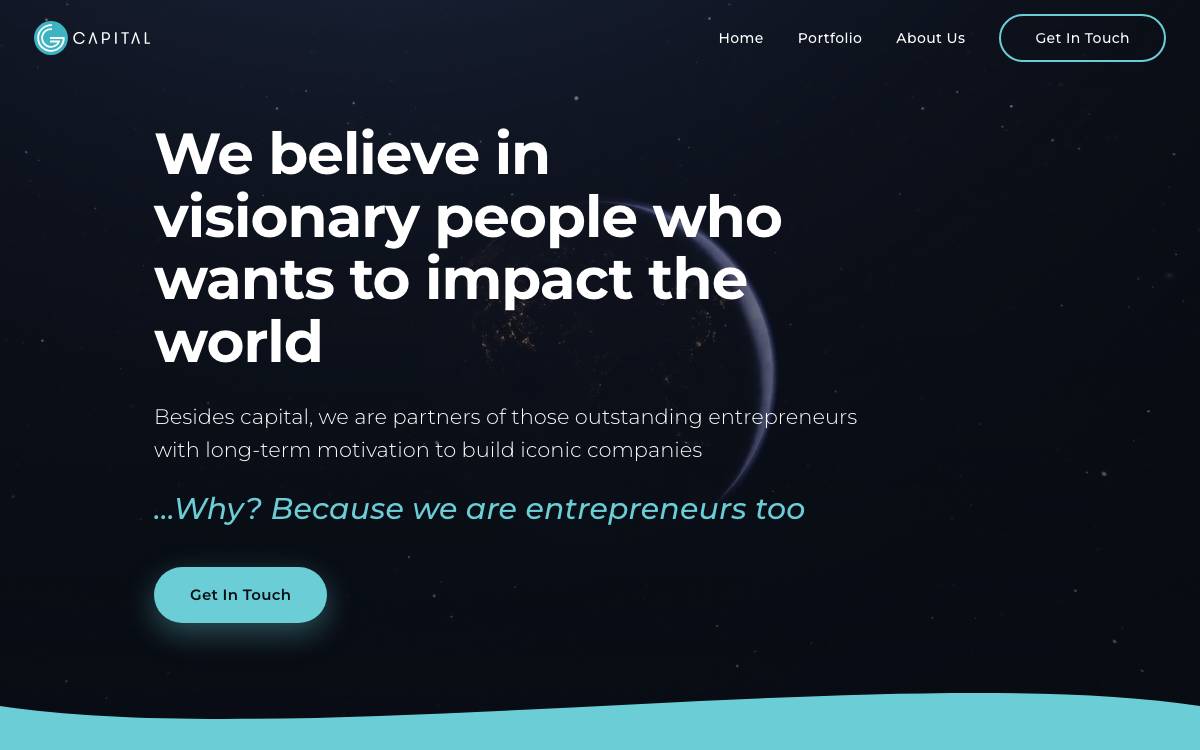 GG Capital website preview