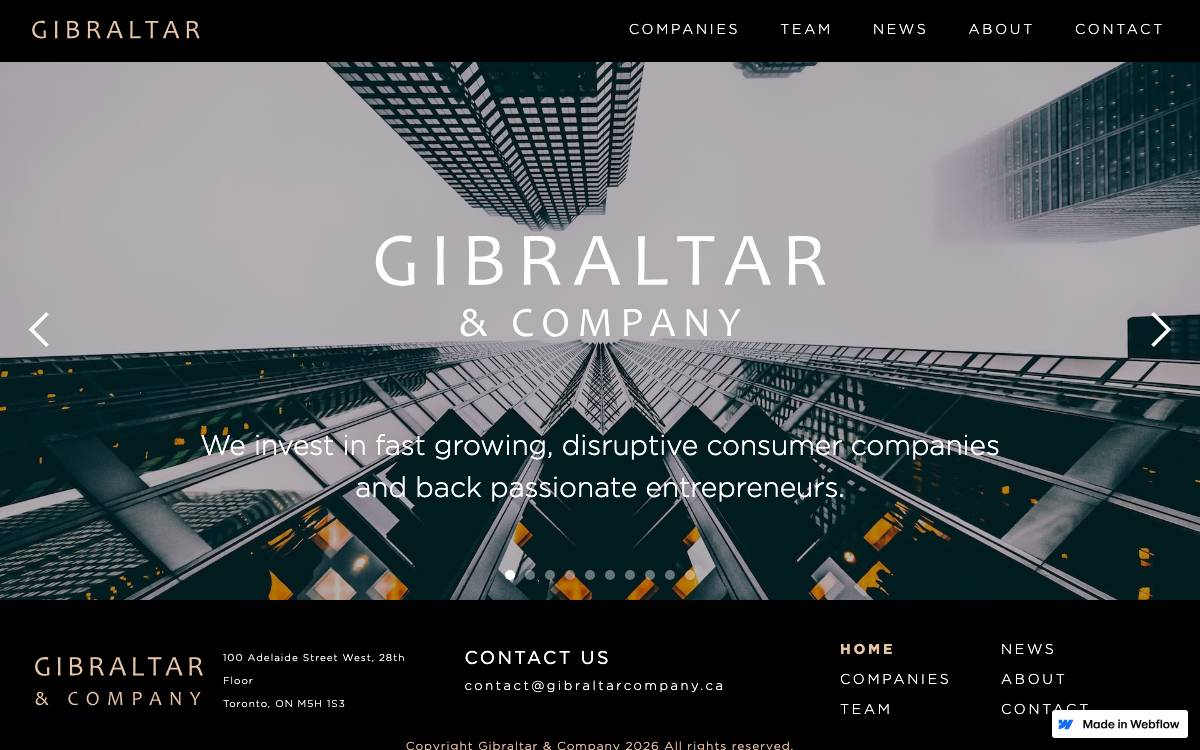 Gibraltar Ventures website preview