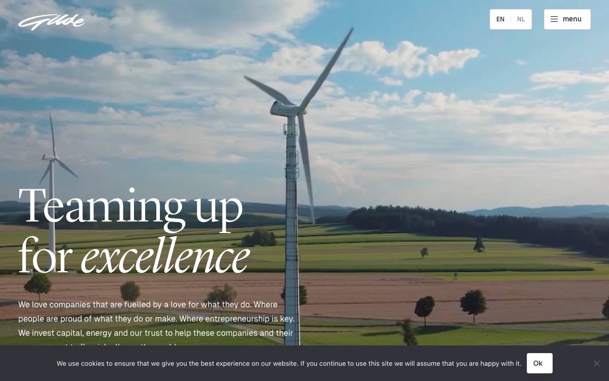 Gilde Equity Management (GEM) Benelux Partners website preview