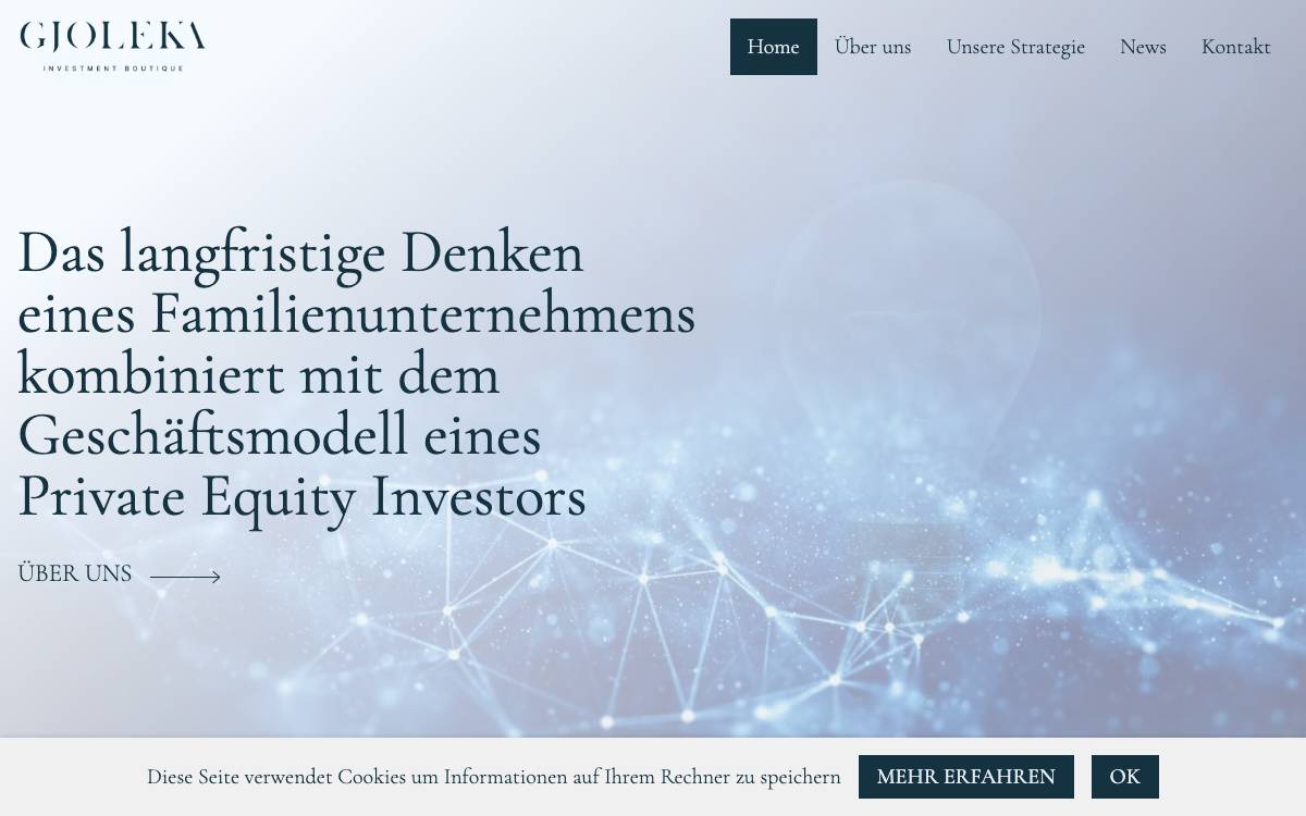 Gjoleka Group Holding GmbH website preview