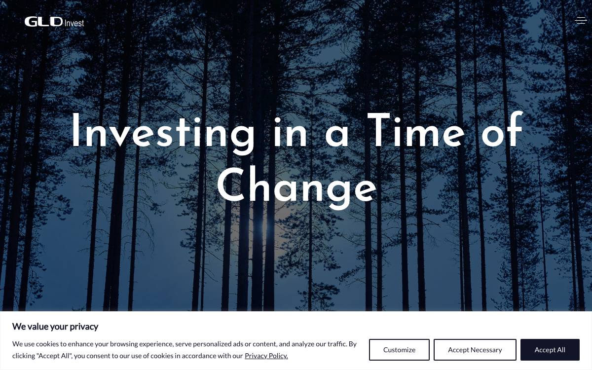 GLD Invest AB website preview