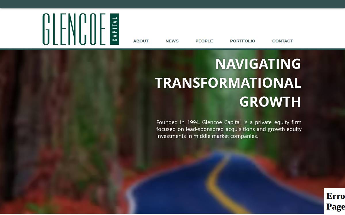 Glencoe website preview