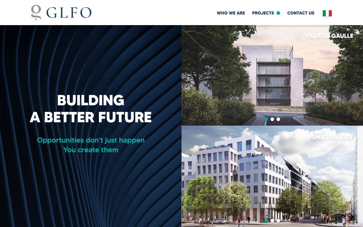 GLFO website preview
