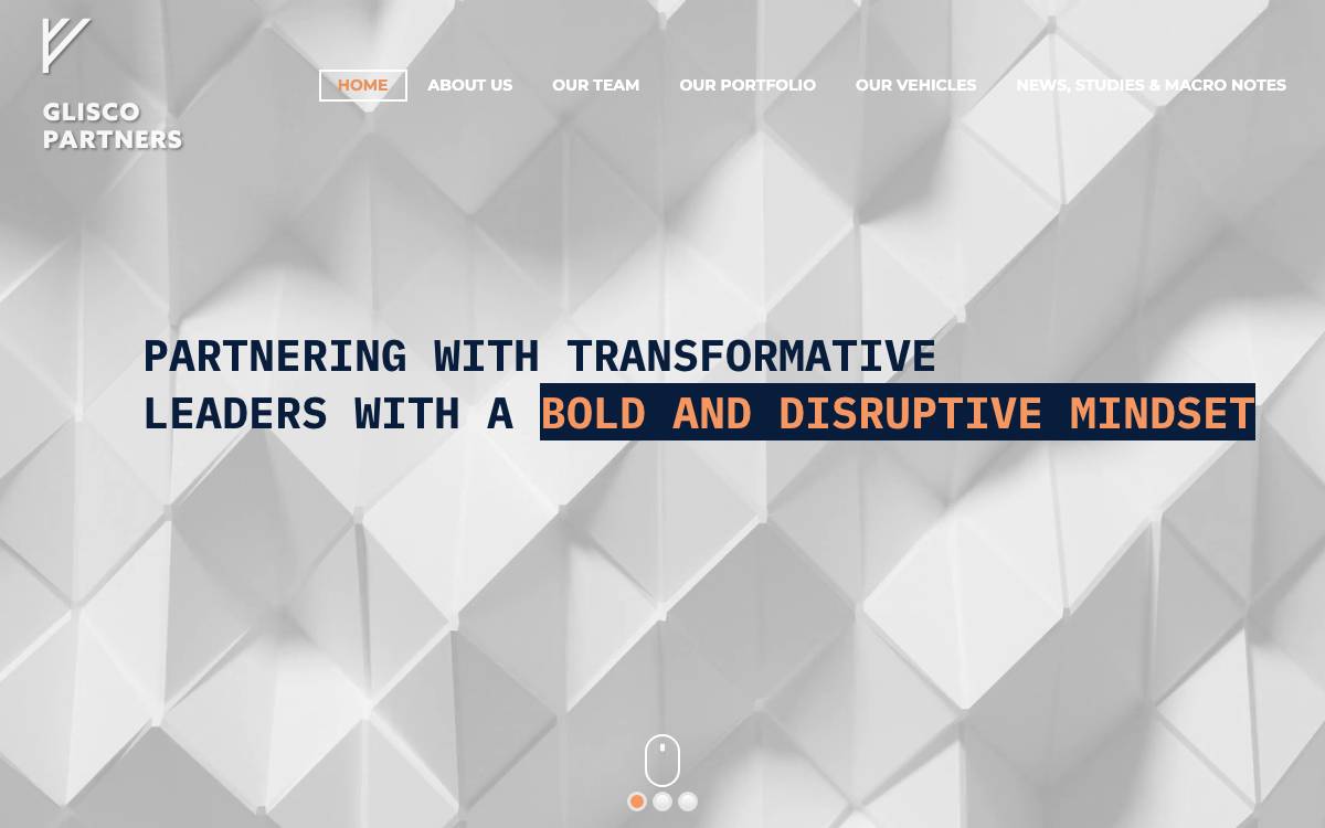 Glisco Partners website preview