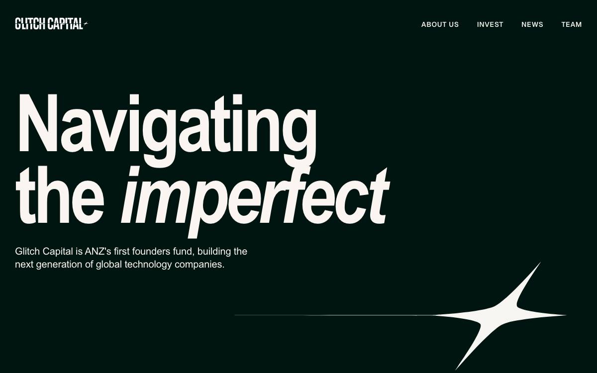 Glitch Capital website preview