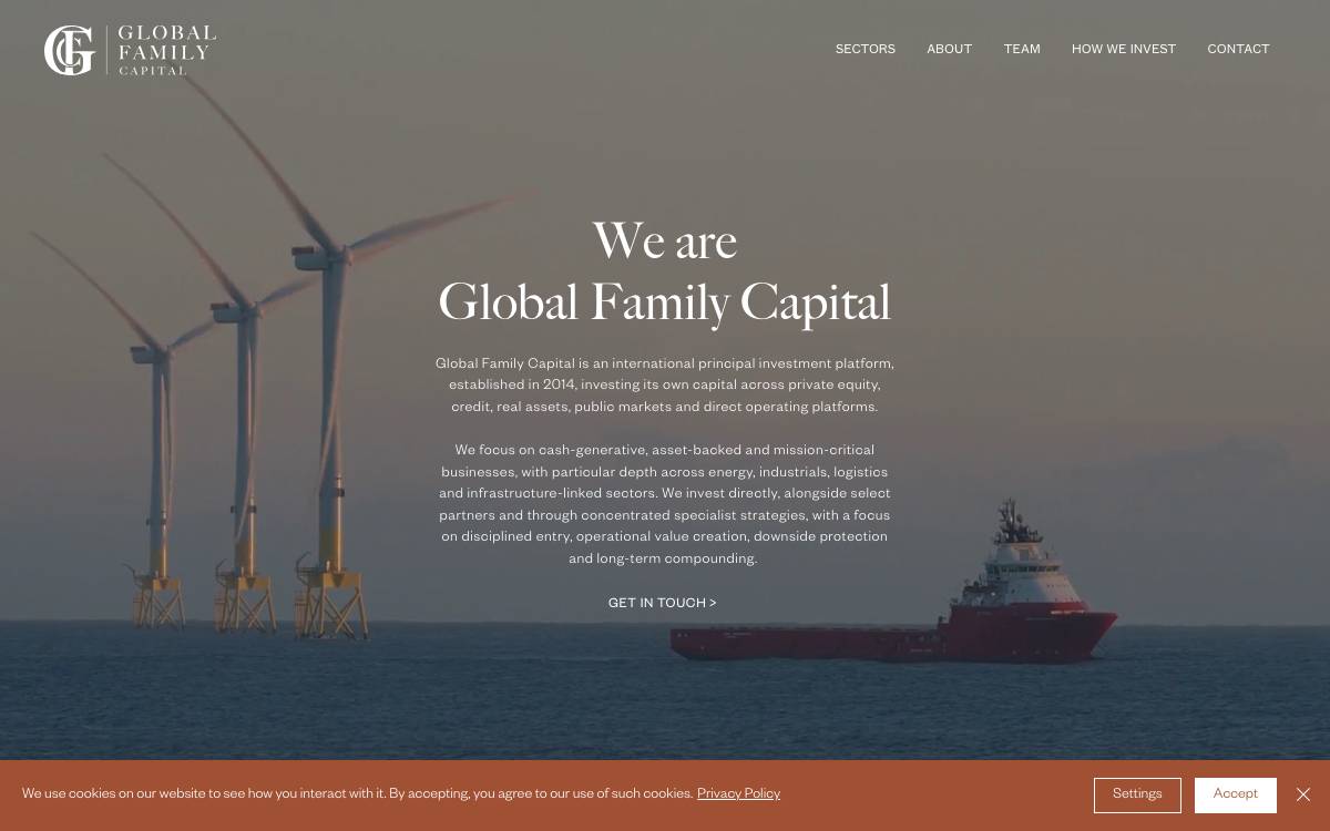 Global Family Capital website preview
