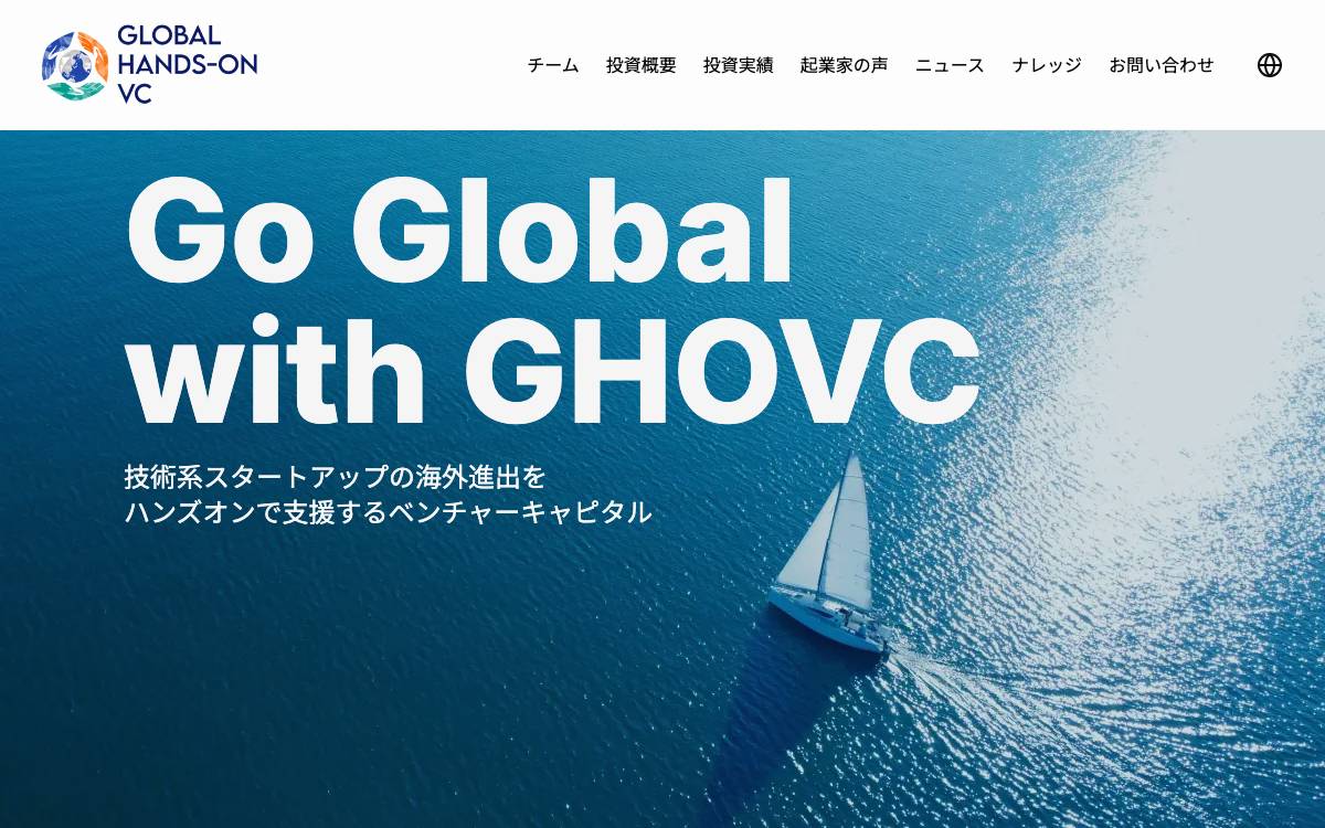 Global Hands-On VC website preview