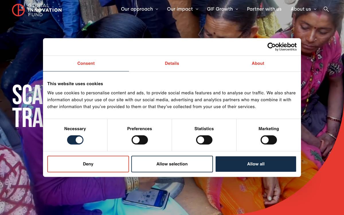 Global Innovation Fund website preview