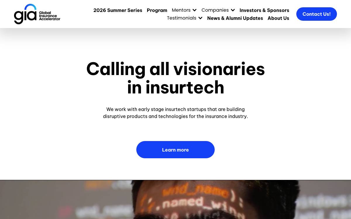 Global Insurance Accelerator website preview