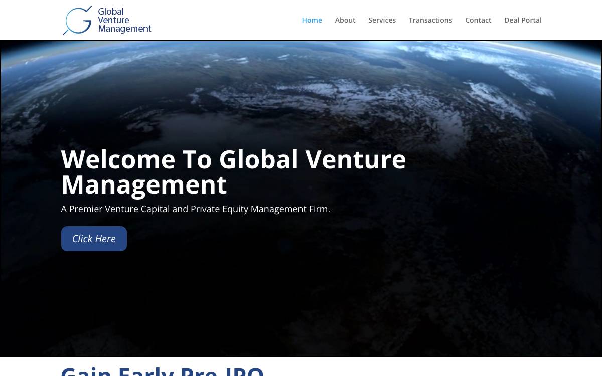 Global Venture Management Llc website preview