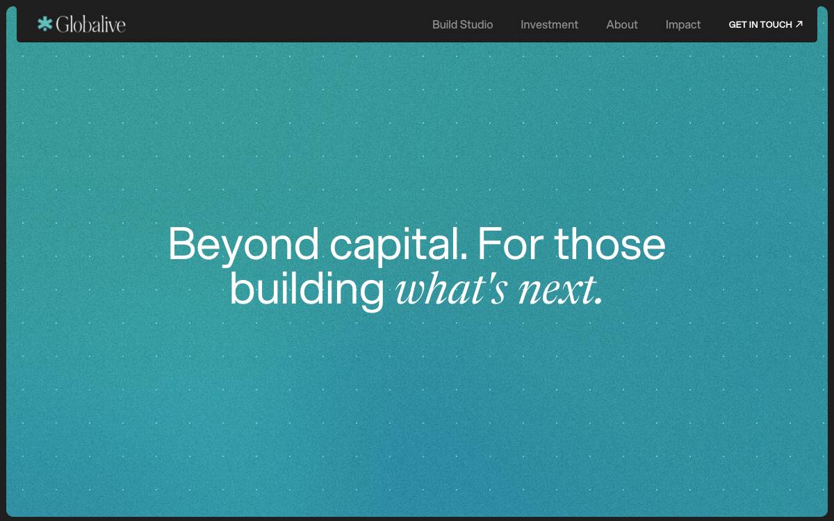 Globalive Capital website preview