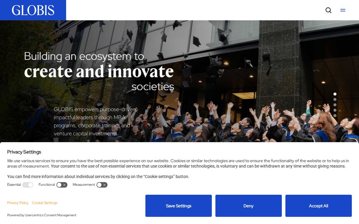 Globis website preview