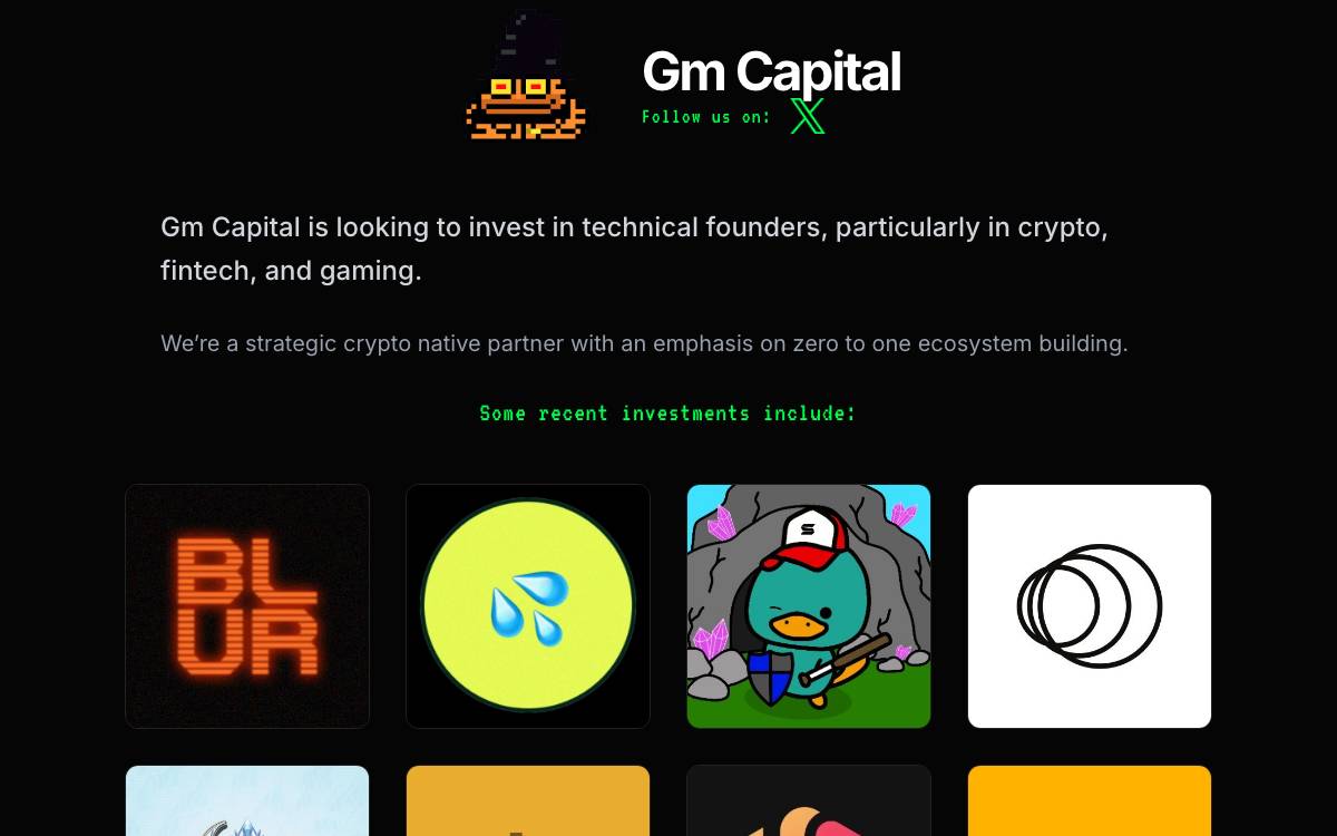 Gm Capital website preview