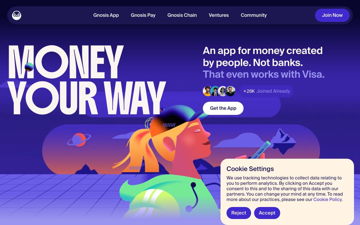 Gnosis DAO website preview