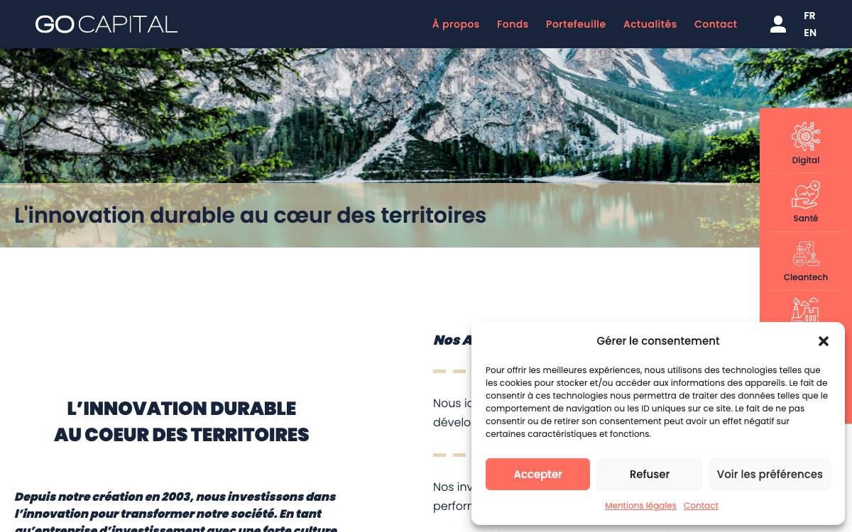 GO Capital website preview