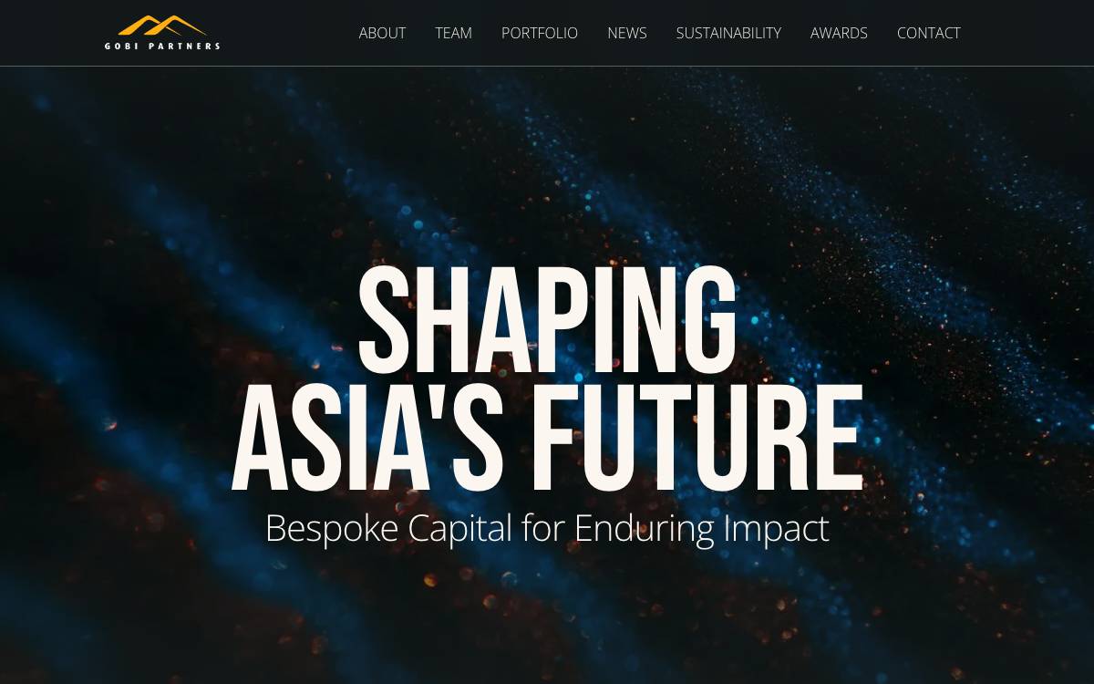 Gobi Partners website preview